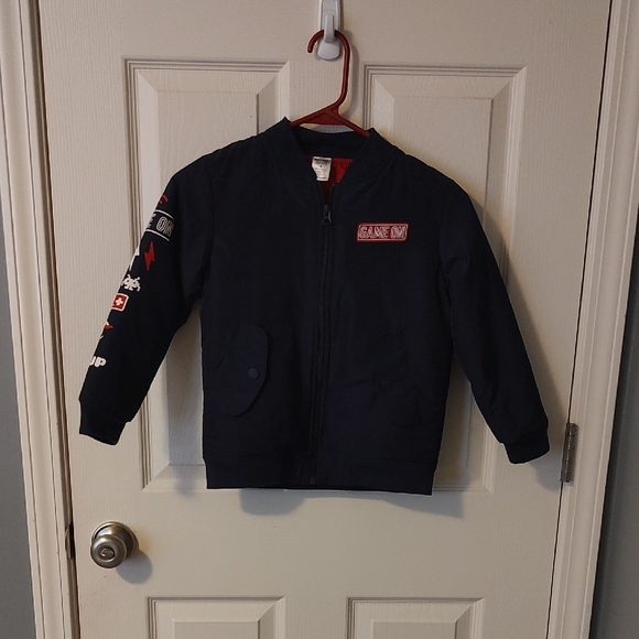 MEMBERS MARK Kids Navy Bomber Jacket - Picture 1 of 6